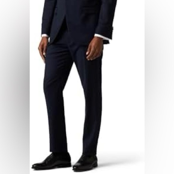 NWT Alton Lane Mercantile Black Dress Tuxedo Pants Wedding Formal Sz 34 - Picture 13 of 13